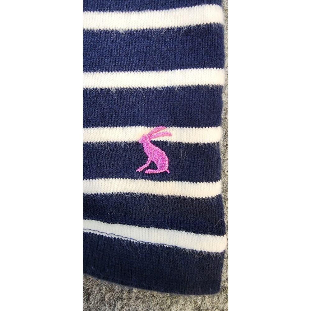 Joules Dress Womens 4 Blue Striped Riviera V-Neck Jersey Coastal Preppy Summer - Picture 10 of 12